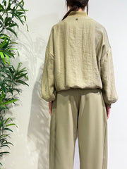 Dixie - Bomber con dettagli in pizzo militare