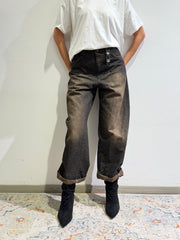 Souvenir - Jeans balloon effetto vintage nero