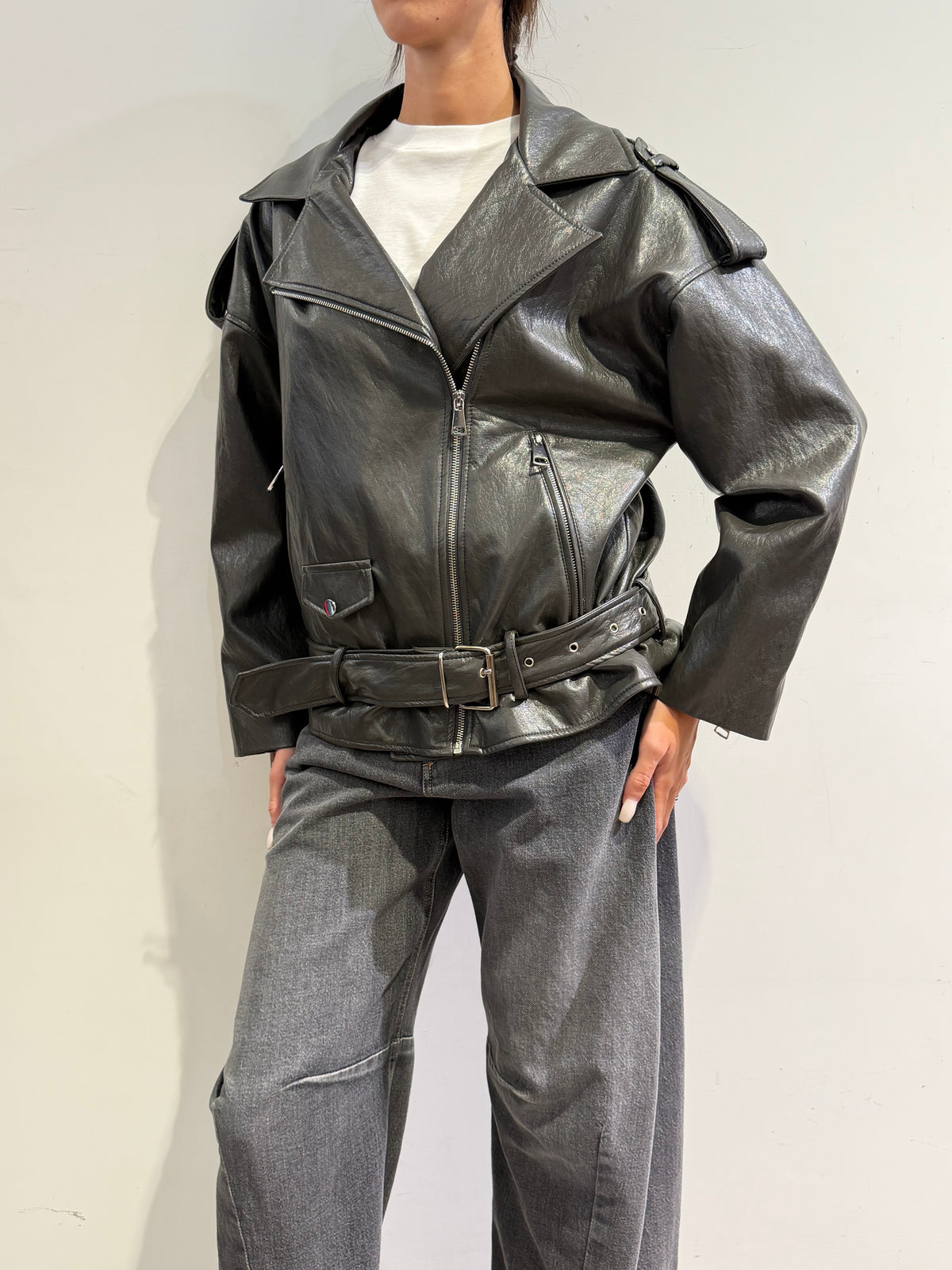Haveone - Chiodo over grigio
