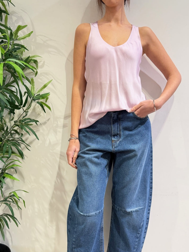 Dixie - Top scollo a V rosa