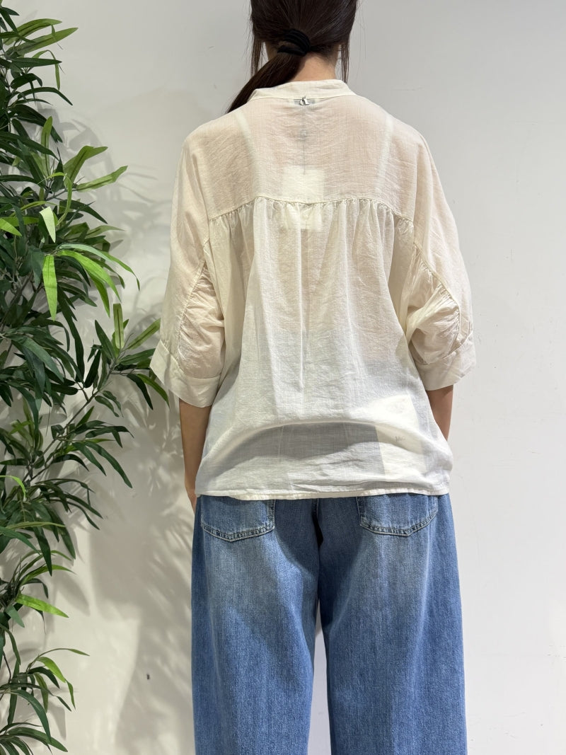 Dixie - Camicia in mussola panna