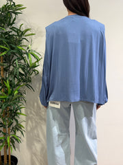 Tensione In - T-Shirt over con spalline polvere