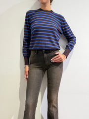 Tensione In - Maglia righe moro e blu