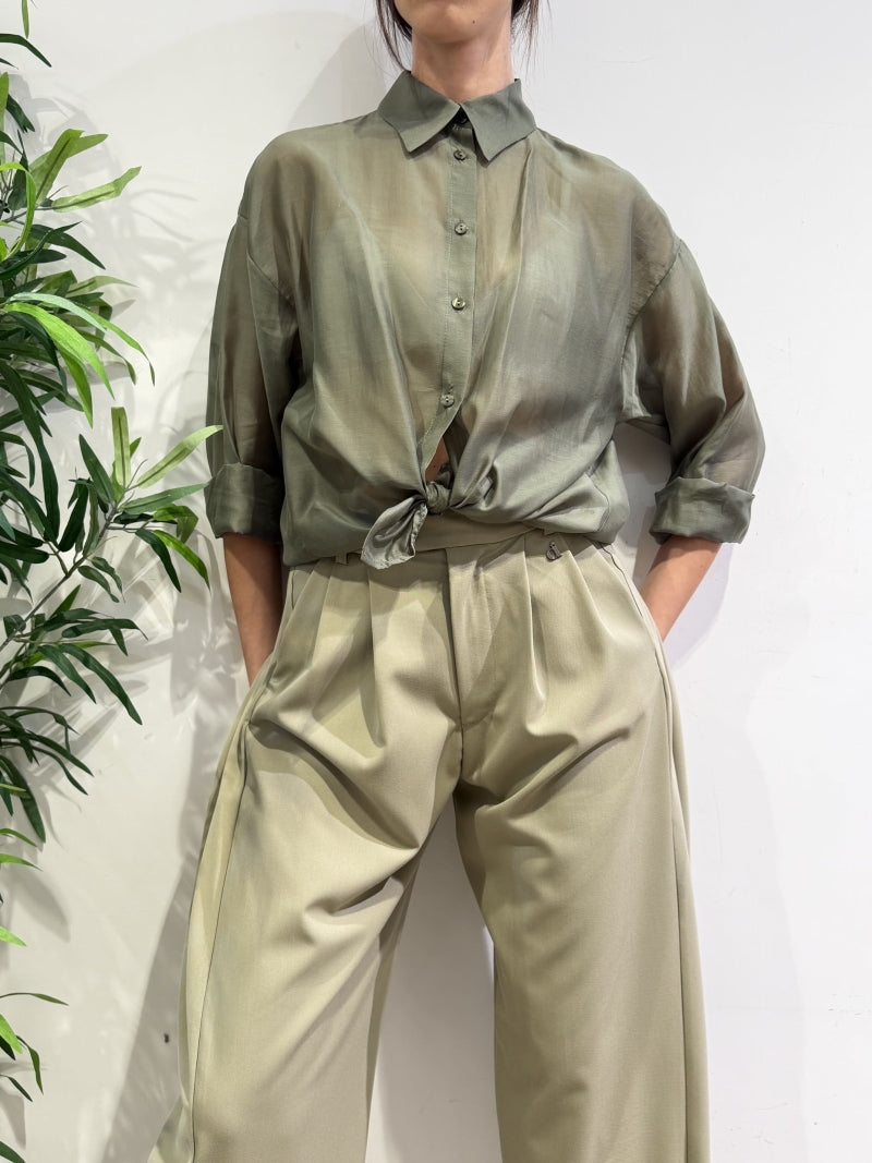 Imperial - Camicia con trasparenza militare