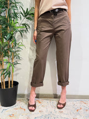 Le Streghe - Pantalone dritto con cintura moro