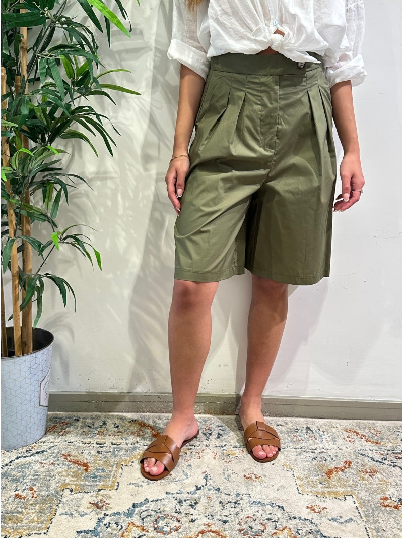 Vicolo - Bermuda con pinces militare
