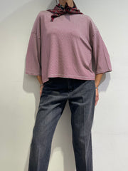 Dixie - T-shirt righe con piccolo foulard - riga bordo