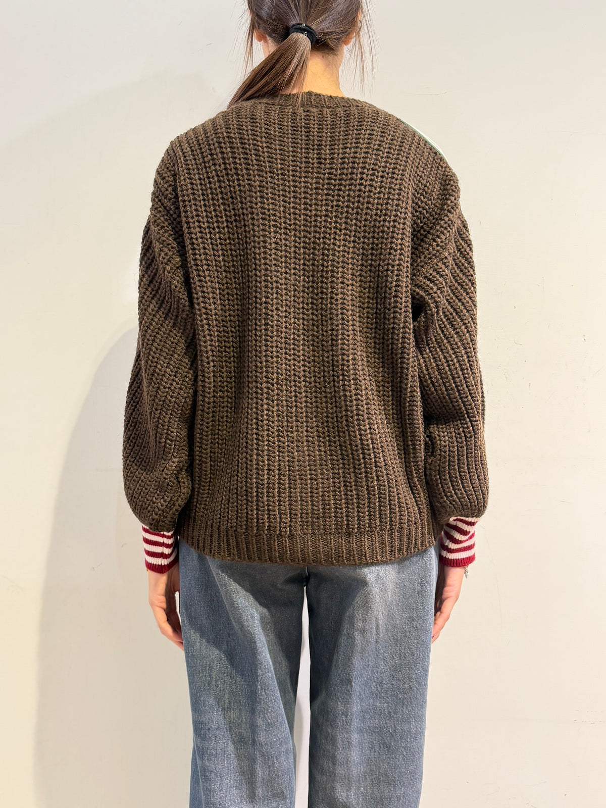 Vicolo - Cardigan con patch moro