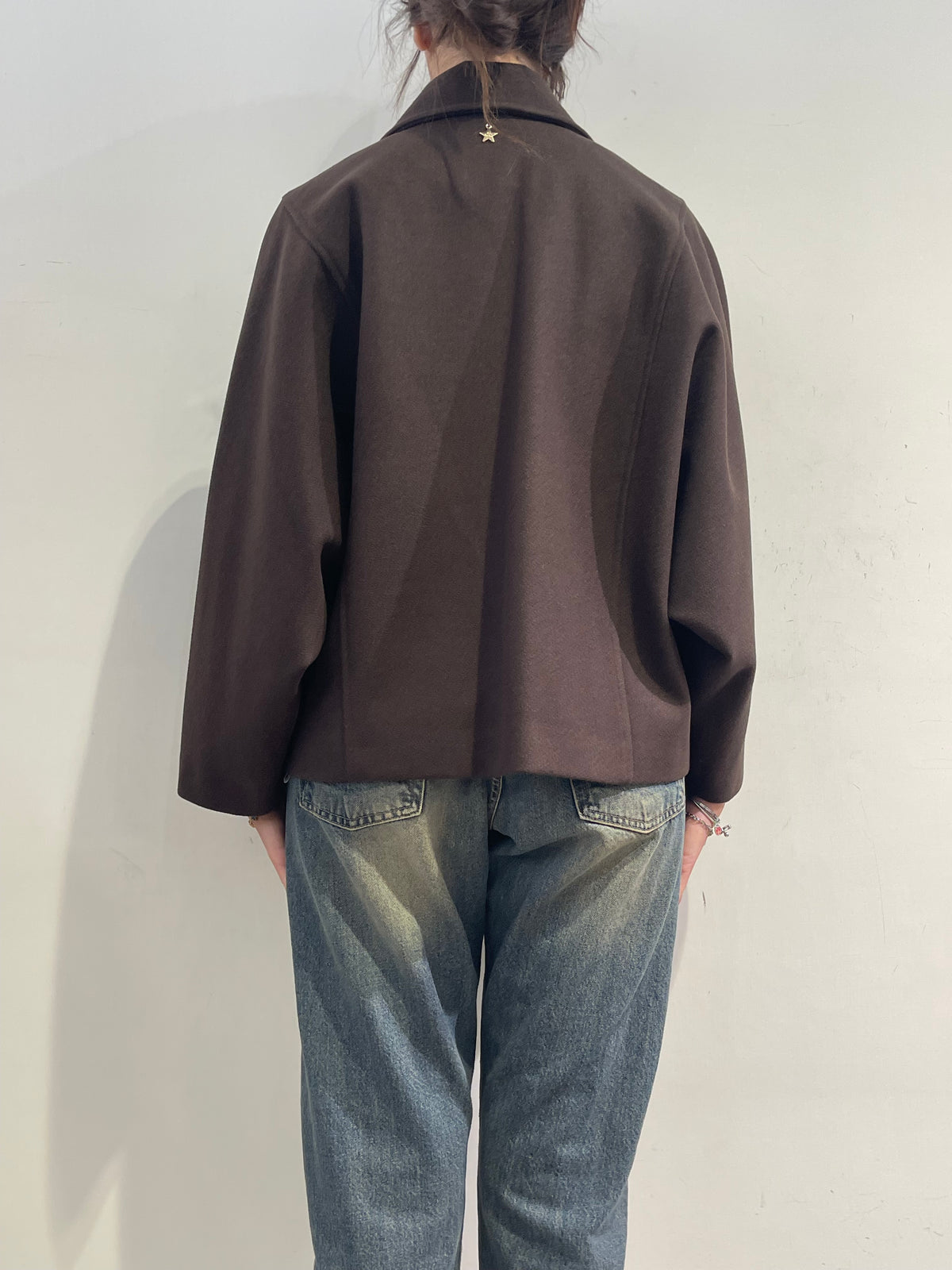Souvenir - Giacca collo camicia moro
