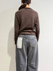 Haveone - Cardigan golfino moro