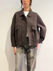 Le Streghe - Bomber in panno moro