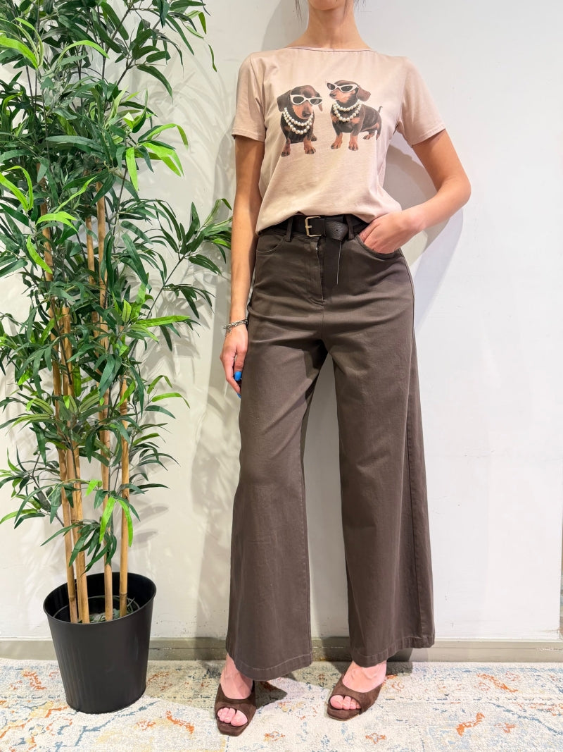 Le Streghe - T-Shirt bassotti e perle rosa