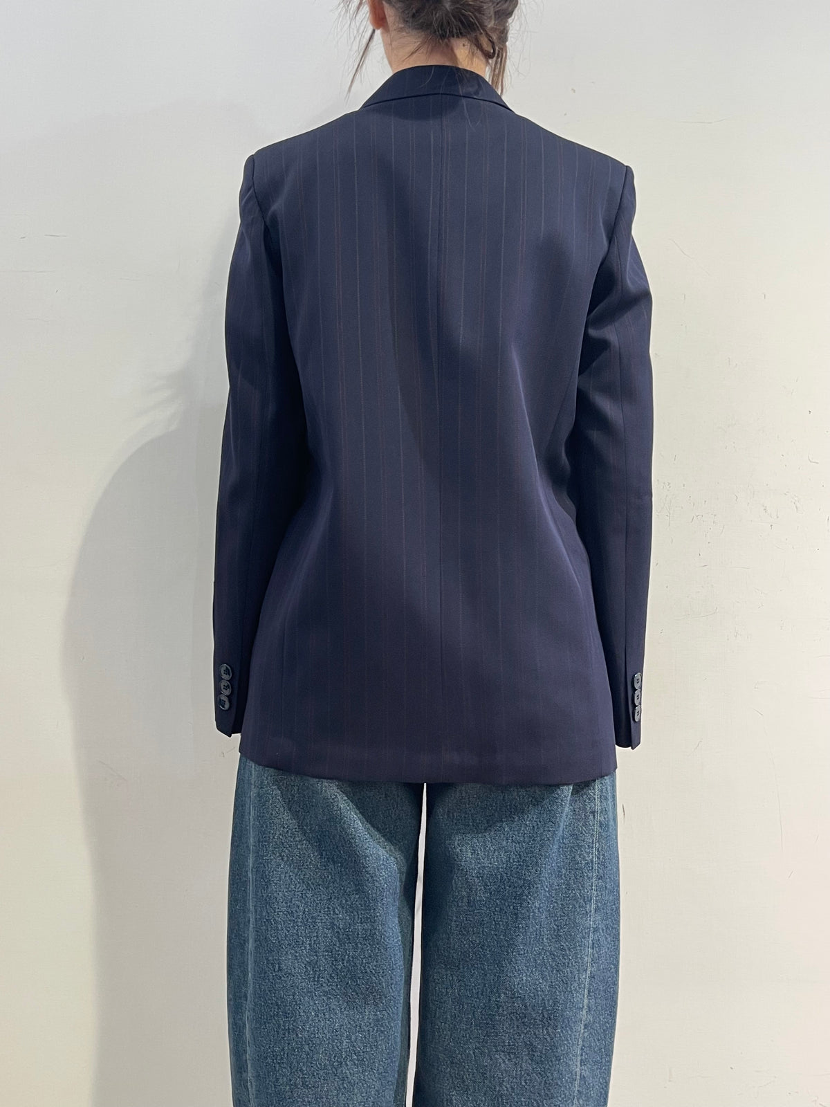 Vicolo - Giacca doppio petto gessato blu