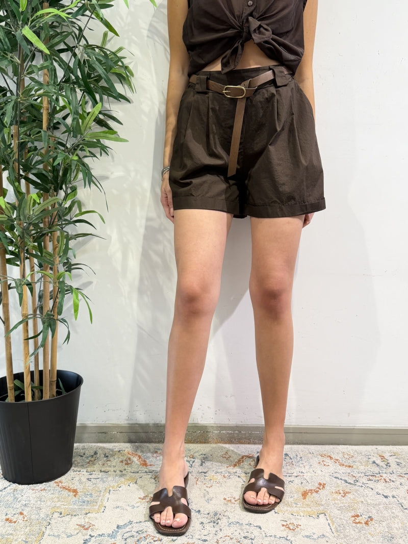 Haveone - Shorts con pinces moro