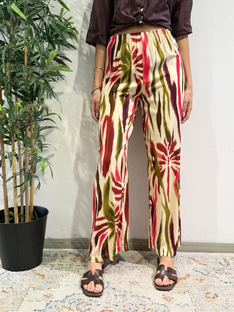 Haveone - Pantalone fantasia panna
