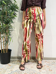 Haveone - Pantalone fantasia panna
