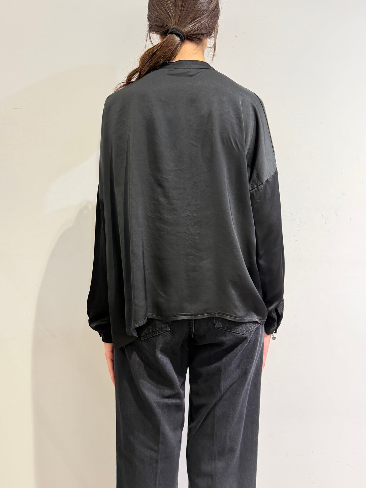 Motel - Camicia in satin mera