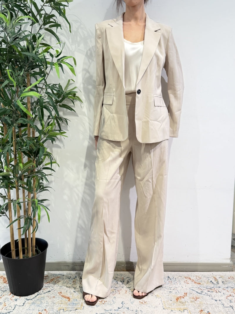 Tensione In - Tailleur un bottone beige