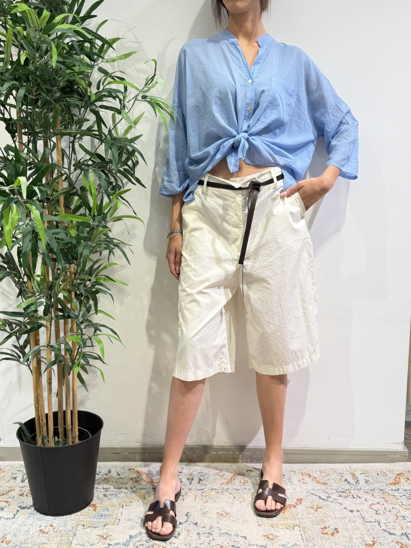 Le Streghe - Bermuda con elastico dietro bianco