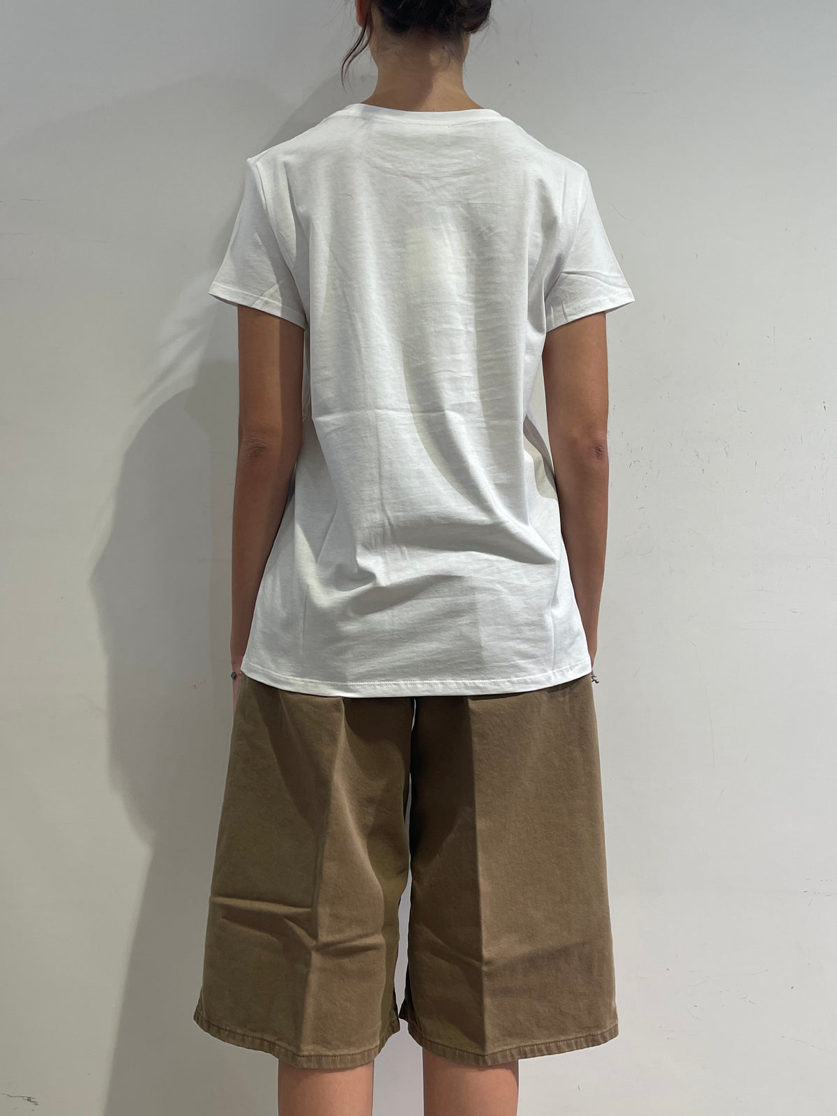 Vicolo - T-shirt bianca con orsetto