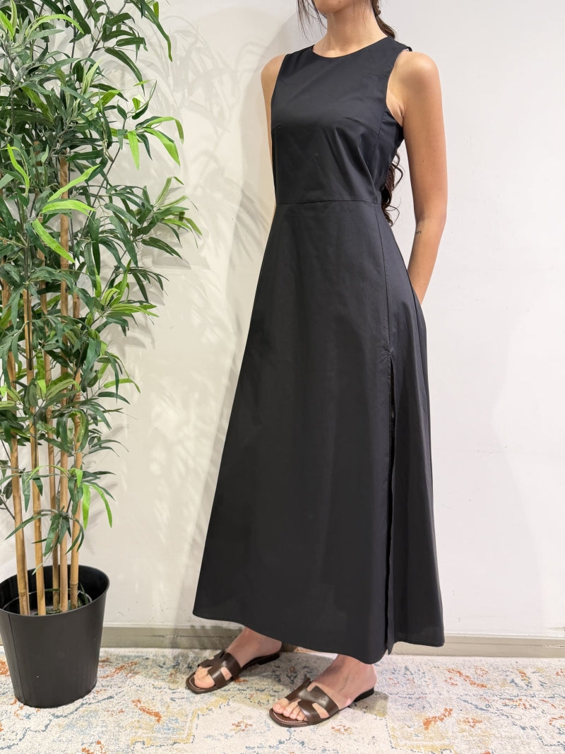 Vicolo - Vestito spacco laterale nero