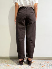Motel - Pantalone barrel moro