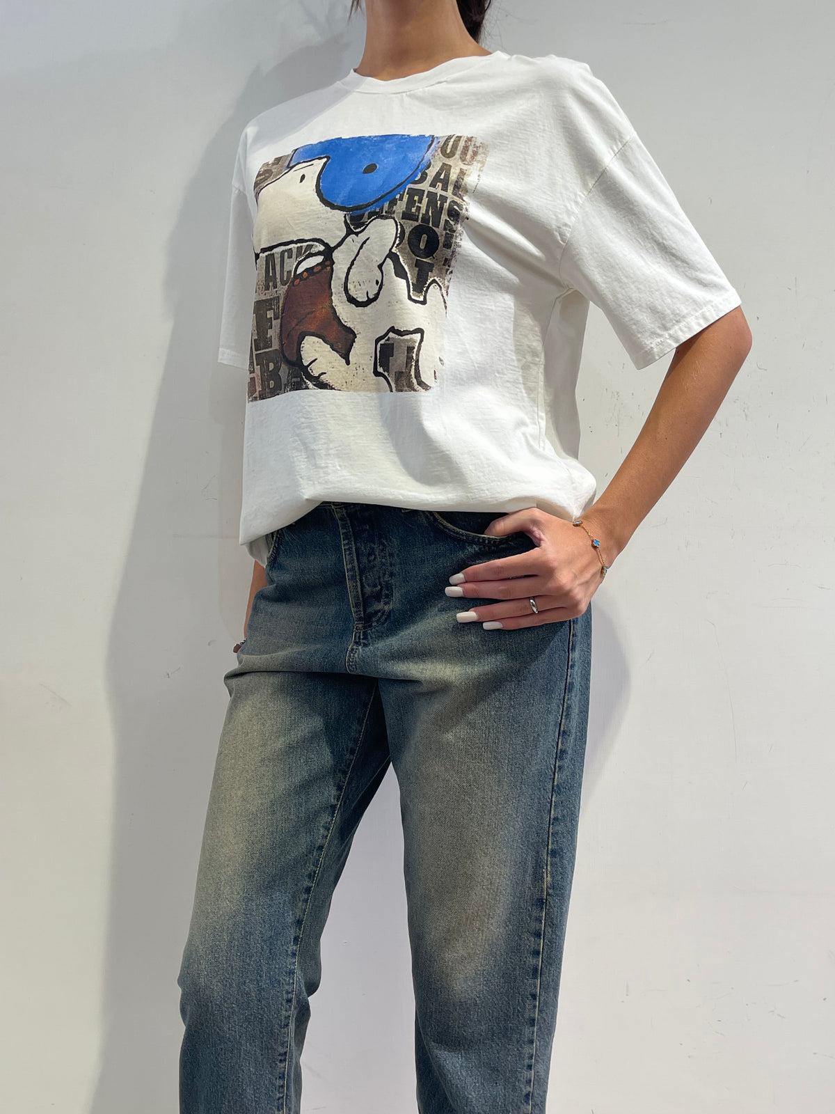 Souvenir - T-shirt snoopy bianca
