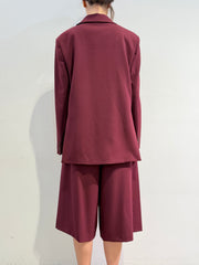 Tensione In - Giacca due bottoni con foulard bordeaux