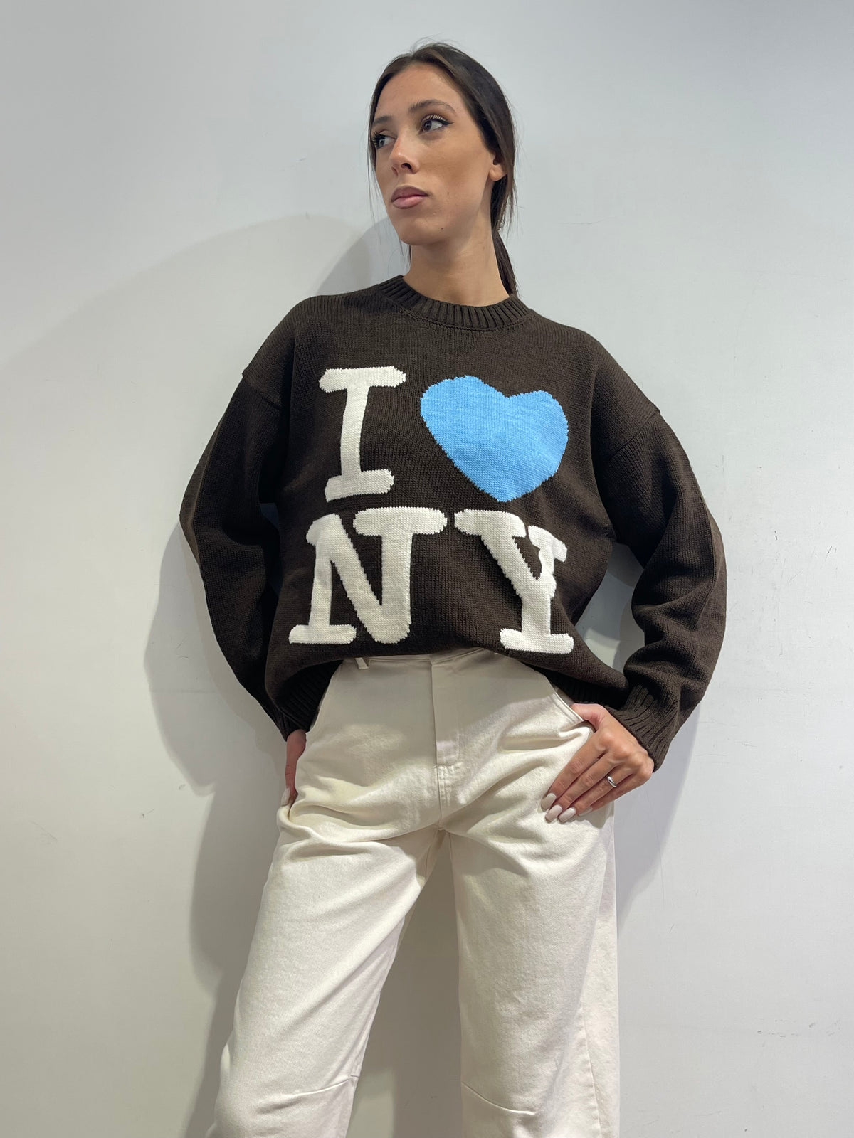 Motel - Maglia con cuore - moro