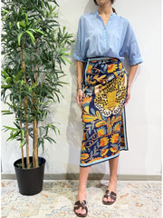 Haveone - Camicia in mussola celeste