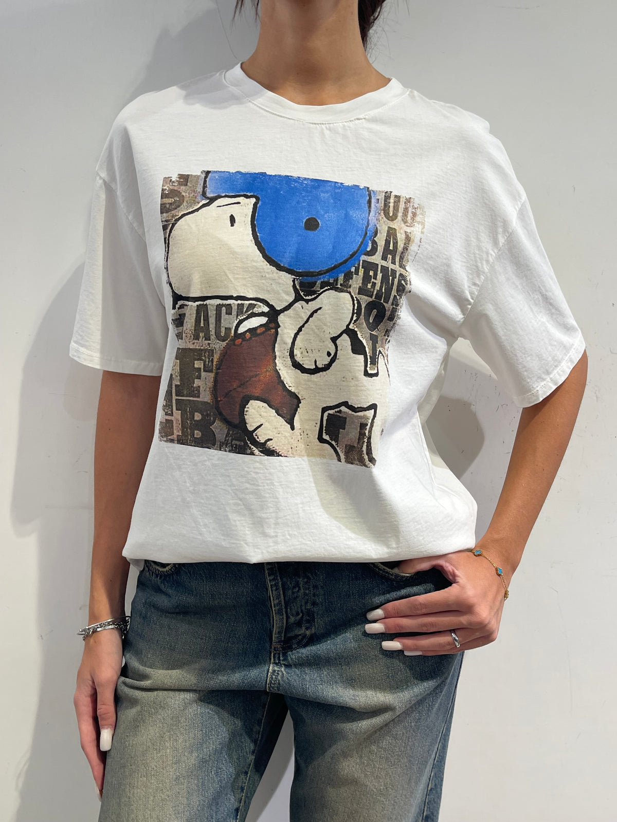 Souvenir - T-shirt snoopy bianca