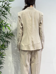 Tensione In - Tailleur un bottone beige
