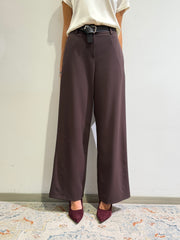 Motel - Pantalone con elastico dietro moro