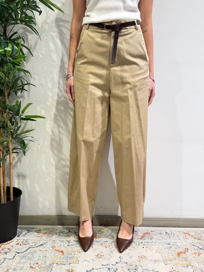 Kontatto - Pantalone baggy beige