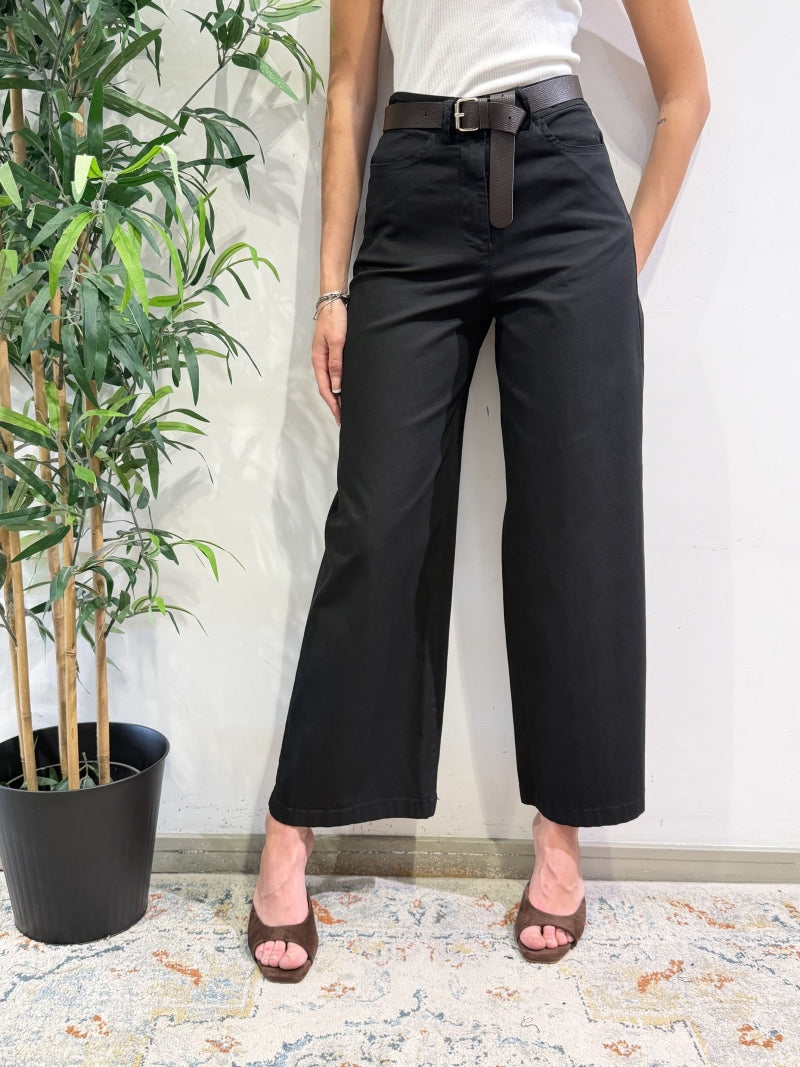Le Streghe - Pantalone palazzo nero
