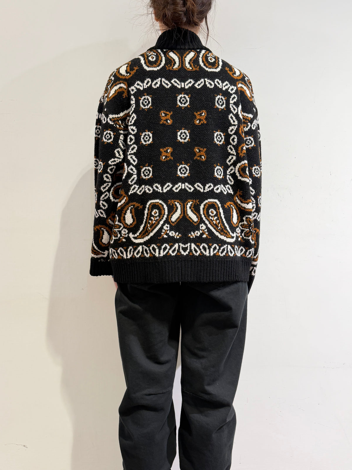 Motel - Cardigan fantasia cashmere nero