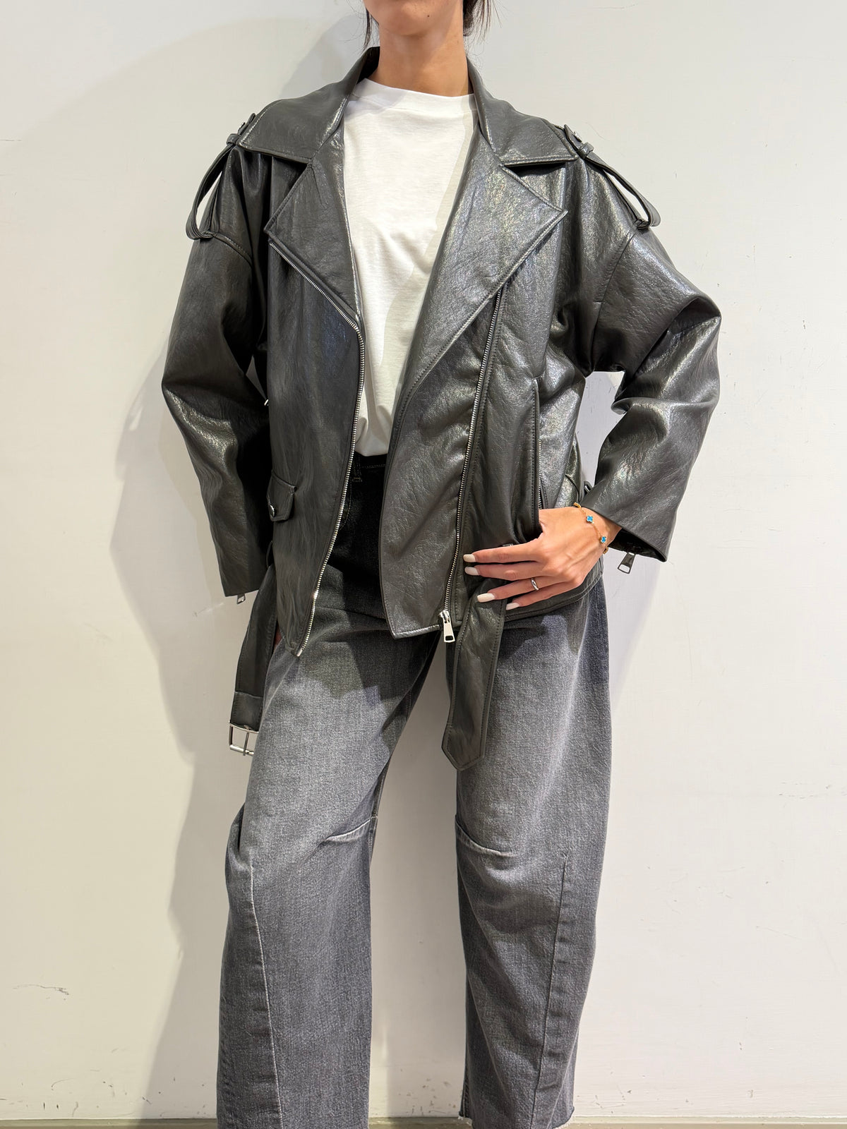 Haveone - Chiodo over grigio