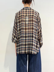 Motel - Camicia check beige