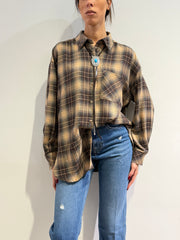 Tensione In - Camicia check moro e cammello