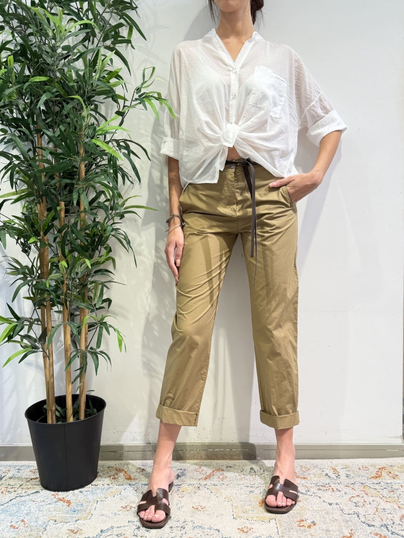 Le Streghe - Pantalone dritto cammello
