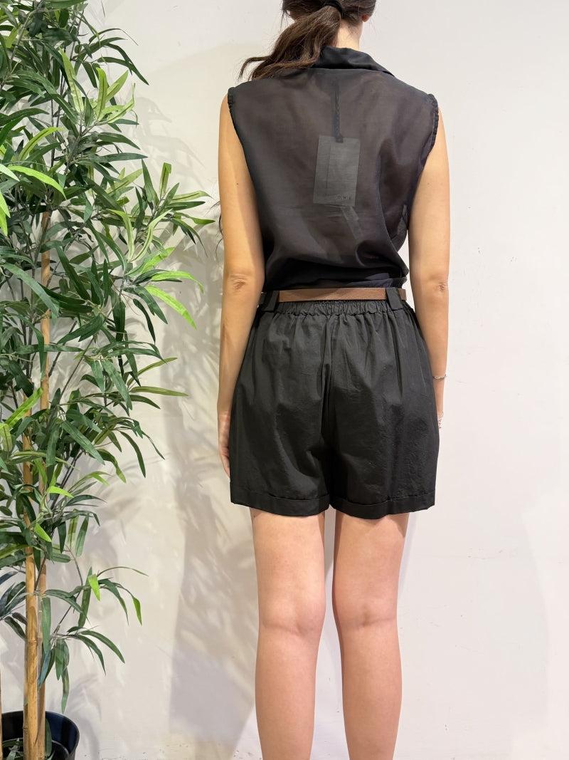 Haveone - Camicia giro manica nera