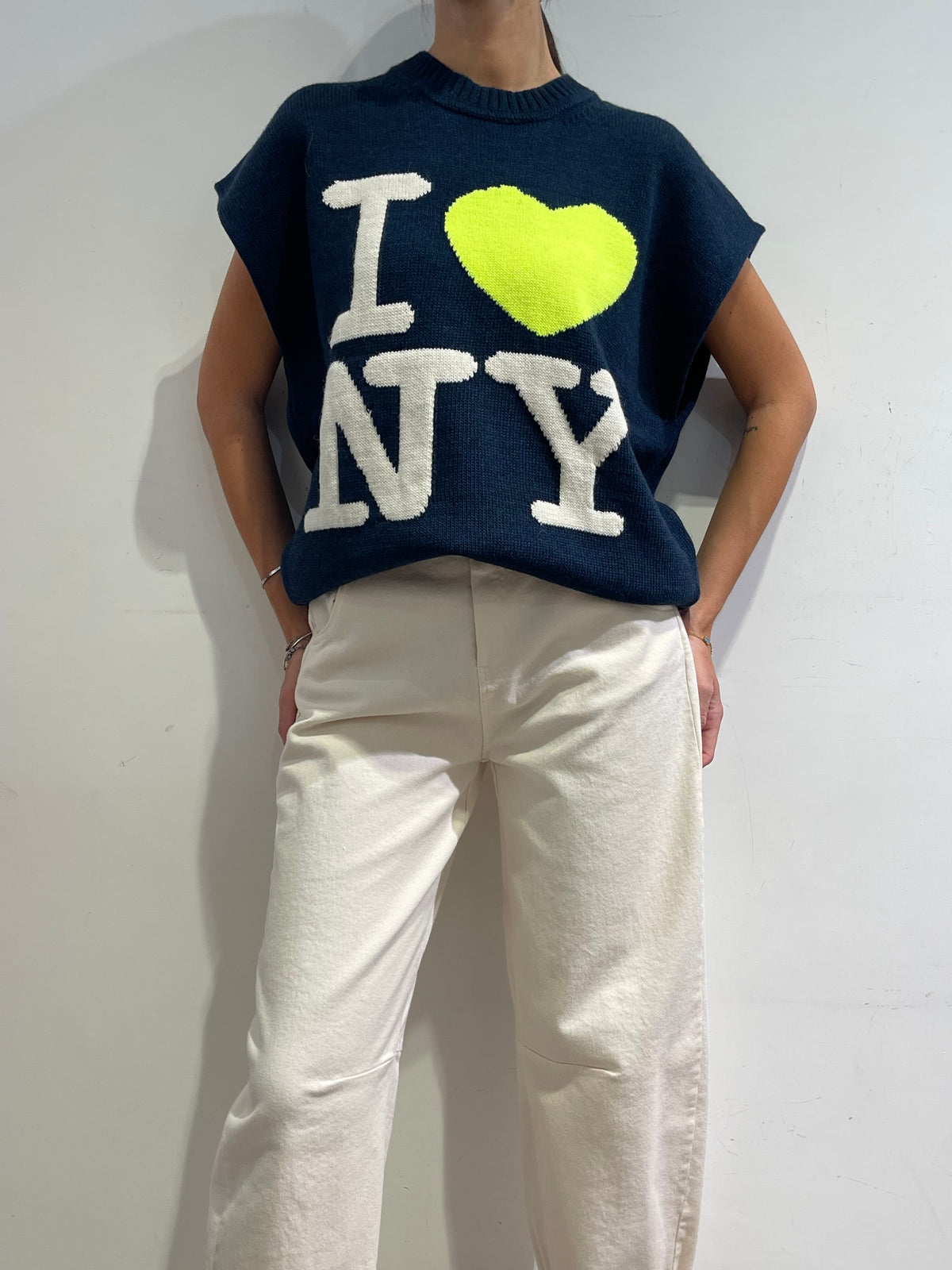 Motel - Gilet con cuore - blu