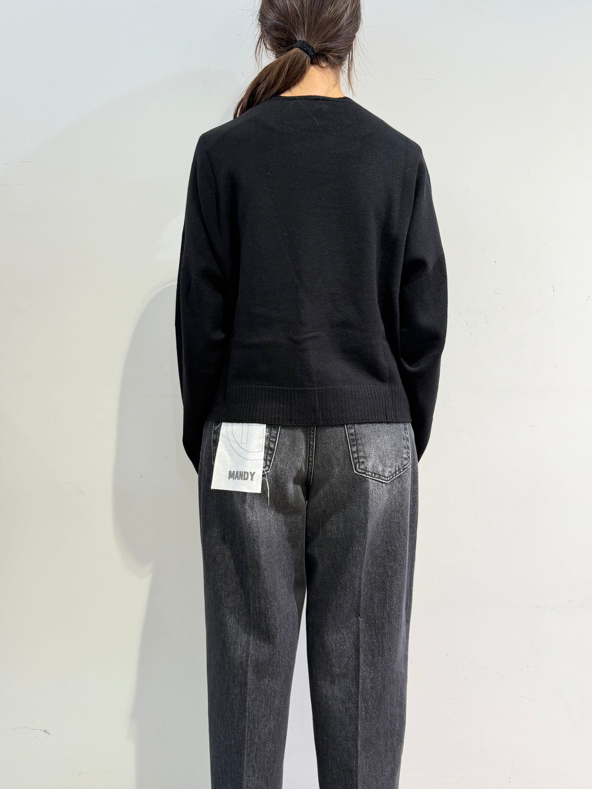 Haveone - Cardigan tre bottoni nero