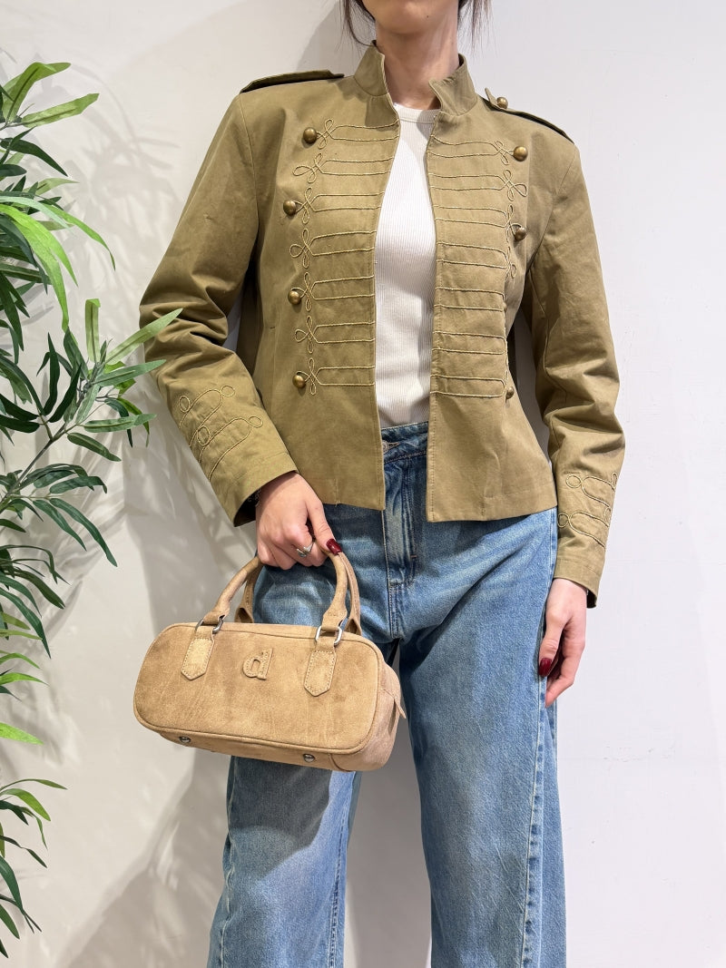 Dixie - Borsa doppio manico e tracolla beige