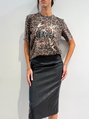Tensione In - T-Shirt animalier stampa angeli