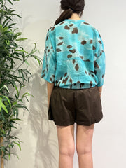 Tensione In - Camicia in mussola fantasia acqua e moro