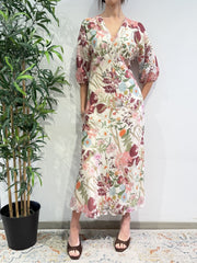 Tensione In - Vestito kimono fantasia floreale