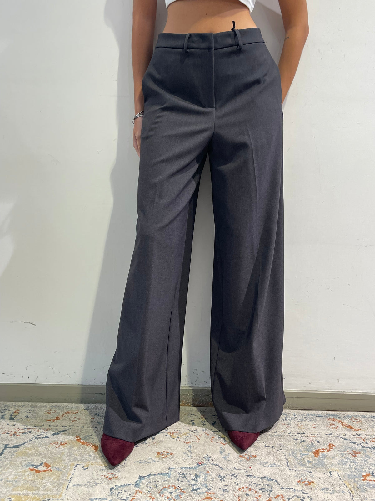 Vicolo - Pantalone gamba larga grigio