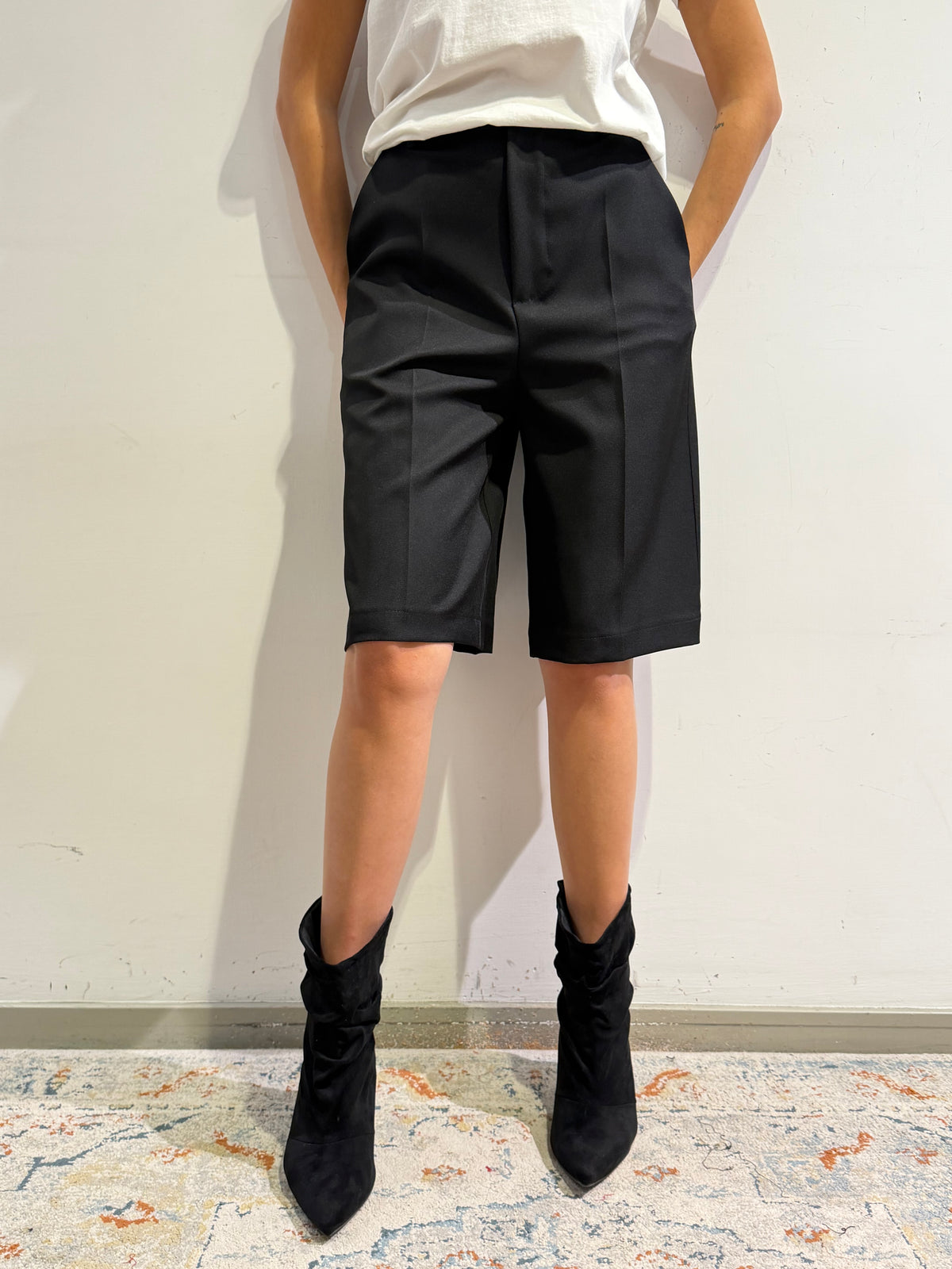 Haveone - Bermuda tasche francesi nero
