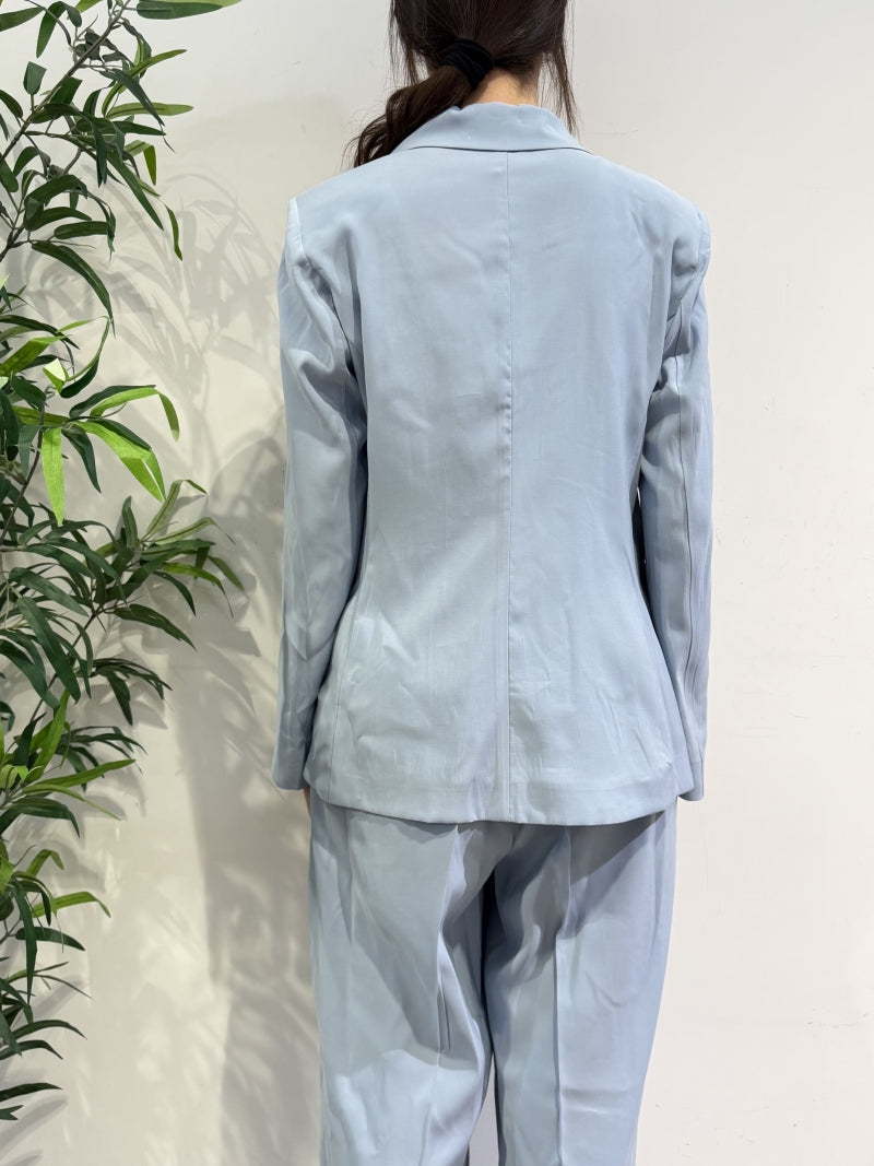 Tensione In - Tailleur un bottone celeste